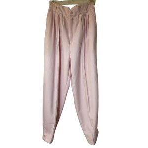 Daily Habit Vintage Womens Pants Size 24 Waist Light Pink High Waisted Pleated
